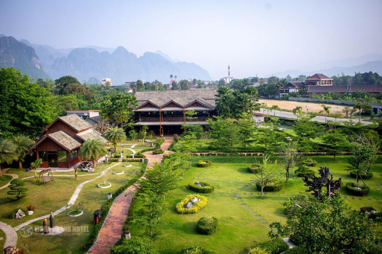 Lisha Garden Resort Hotel Vang Vieng Exterior foto